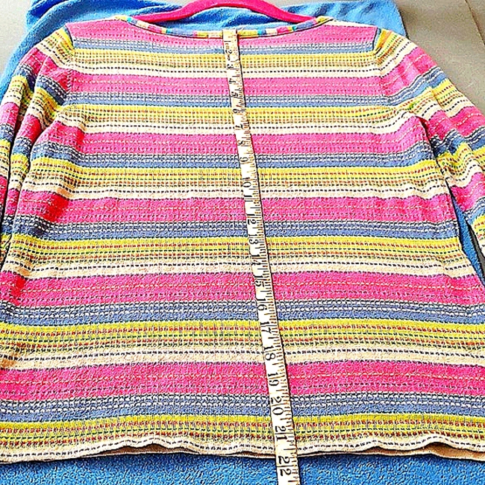 Sigrid Olsen striped sweater size M - Picture 7 of 7
